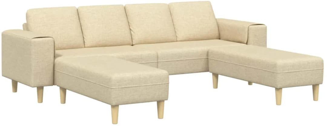 Couch Polyester 3-Sitzer Weiß