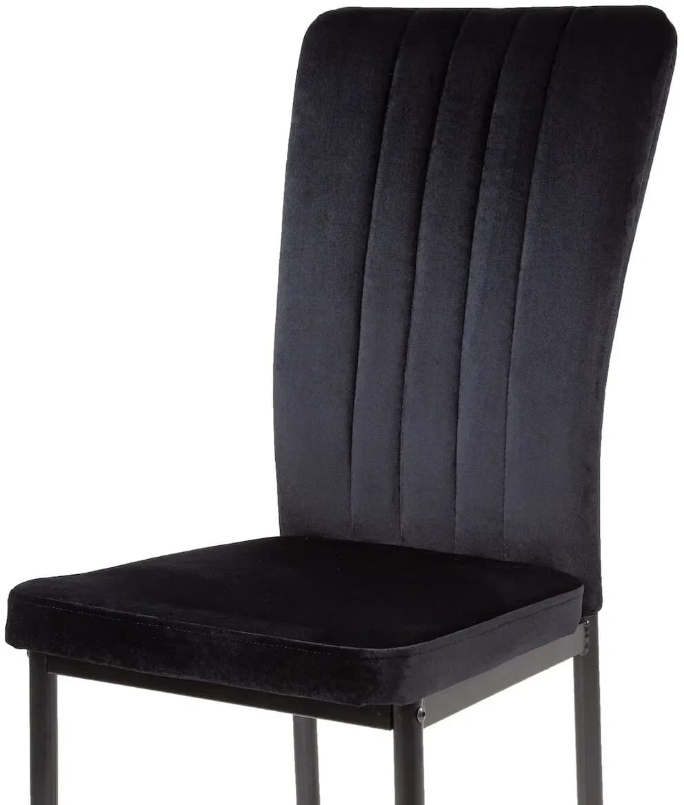 MODENA Samt Schwarz 6er Set