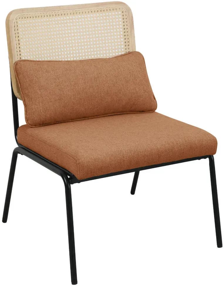 Loungesessel Svea Polyester 61 x 88 x 52 cm Braun mit Kissen