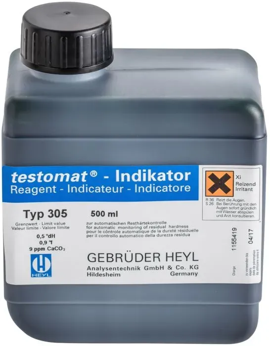 Indikatorlösung 500 ml, Farbumschlag bei 0,5 °dH