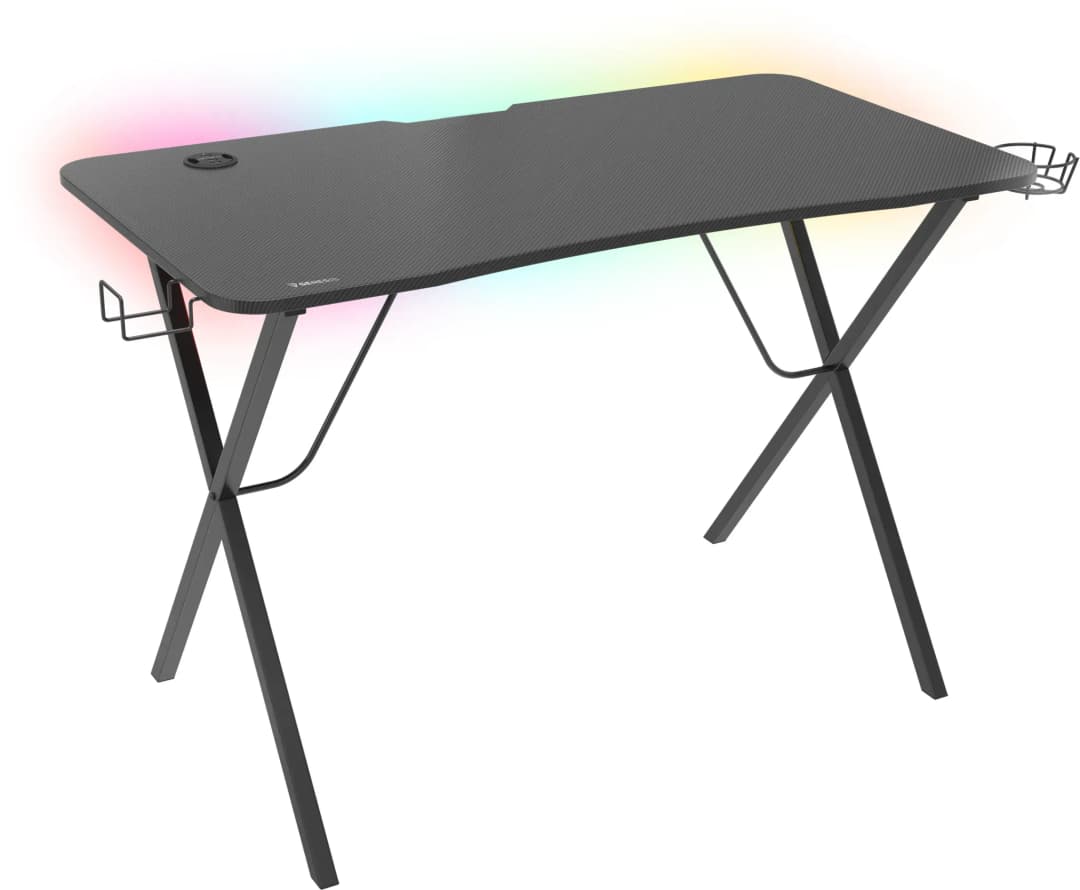 Gaming-Tisch Holm 200 RGB Schwarz