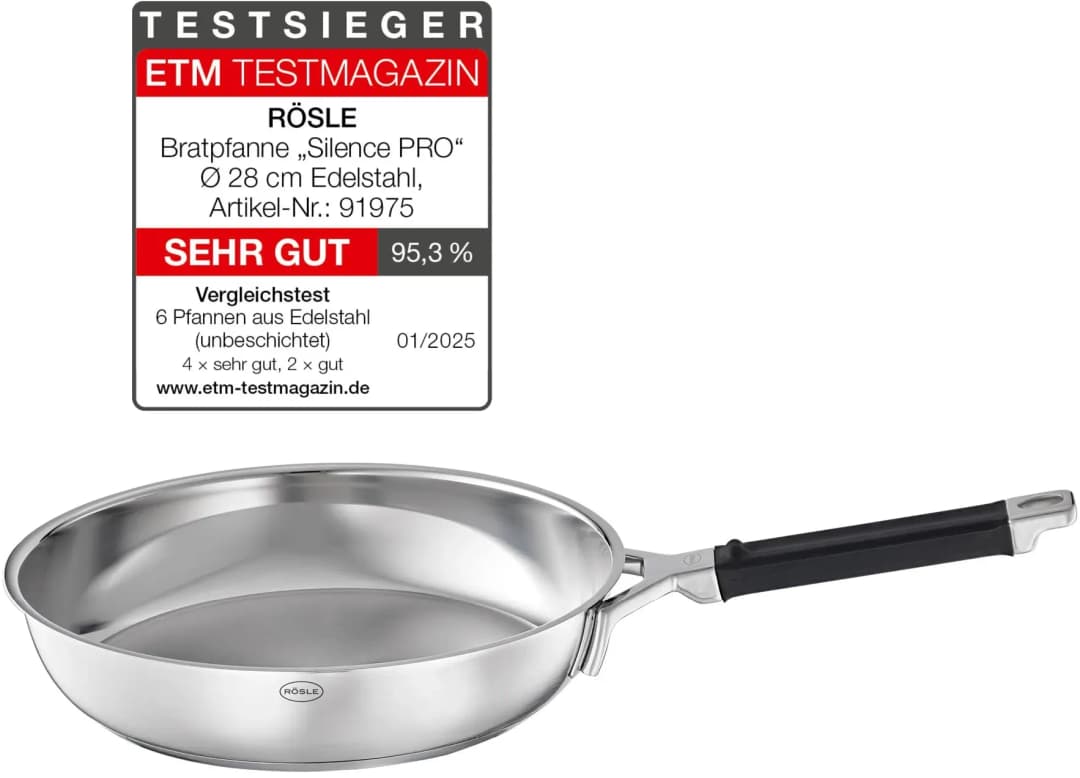 Silence Pro Bratpfanne 28 cm edelstahl