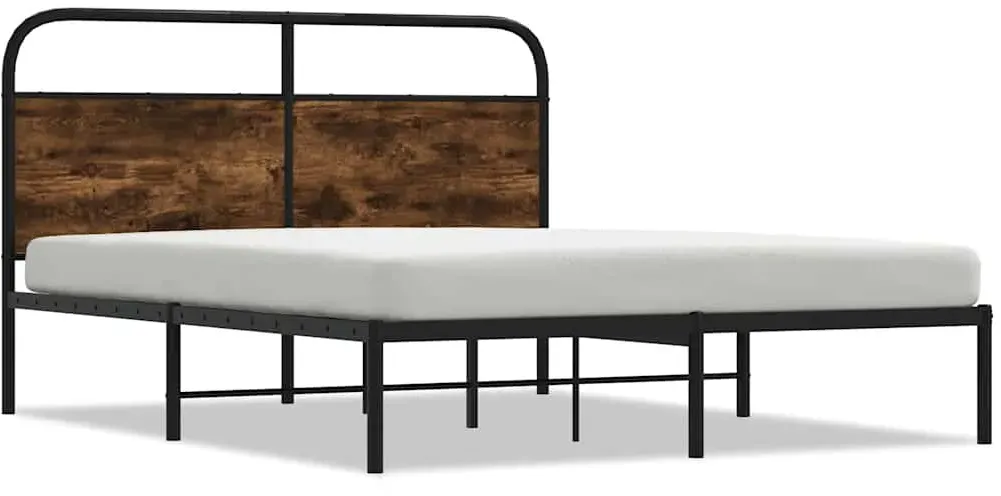 Bettgestell 120 x 200 cm Räuchereiche