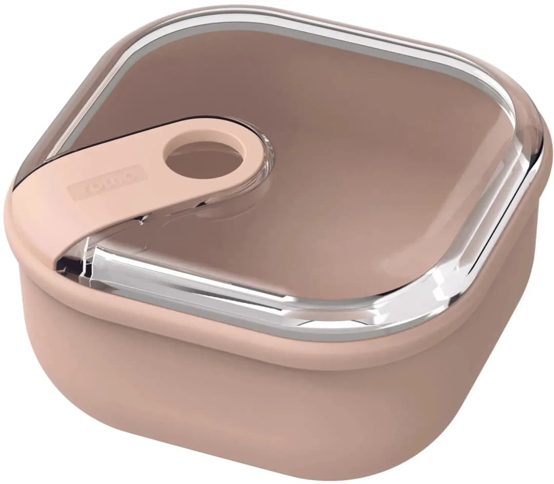 Frischhaltedose quadratisch Rosa 12,0 cm 0,425 l