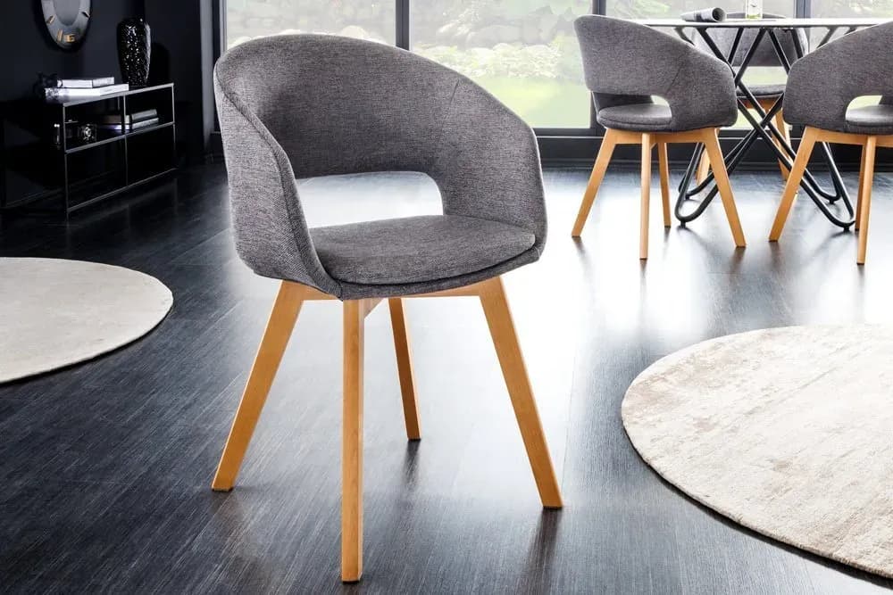 Polsterstuhl NORDIC STAR Polyester grau