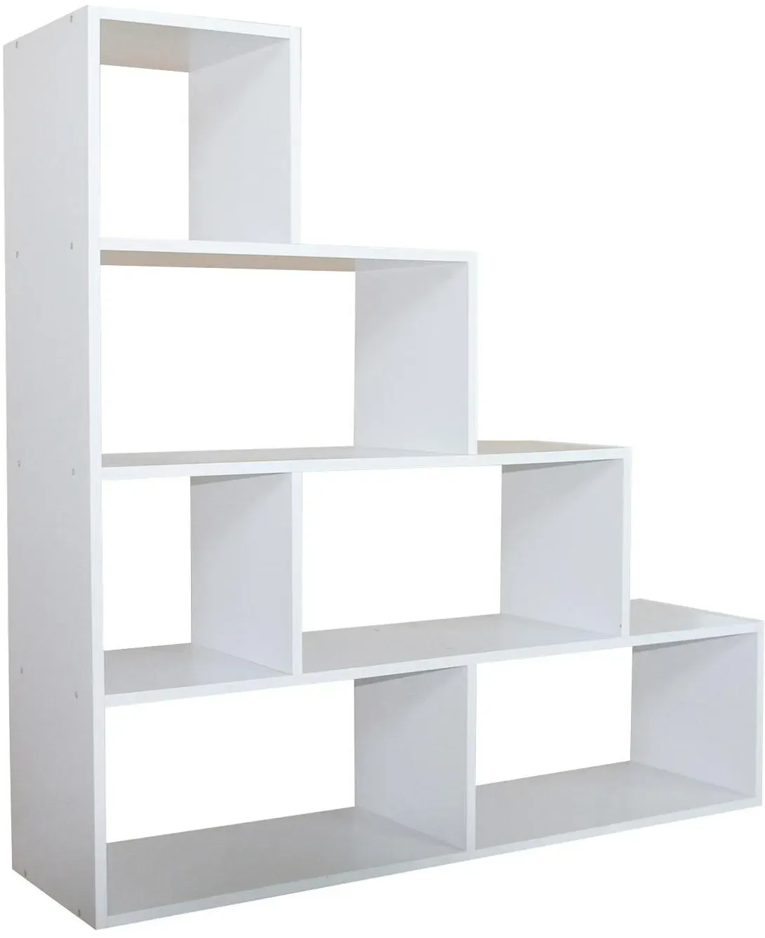 Thekla Bücherregal 114 x 30 x 114 cm Weiß