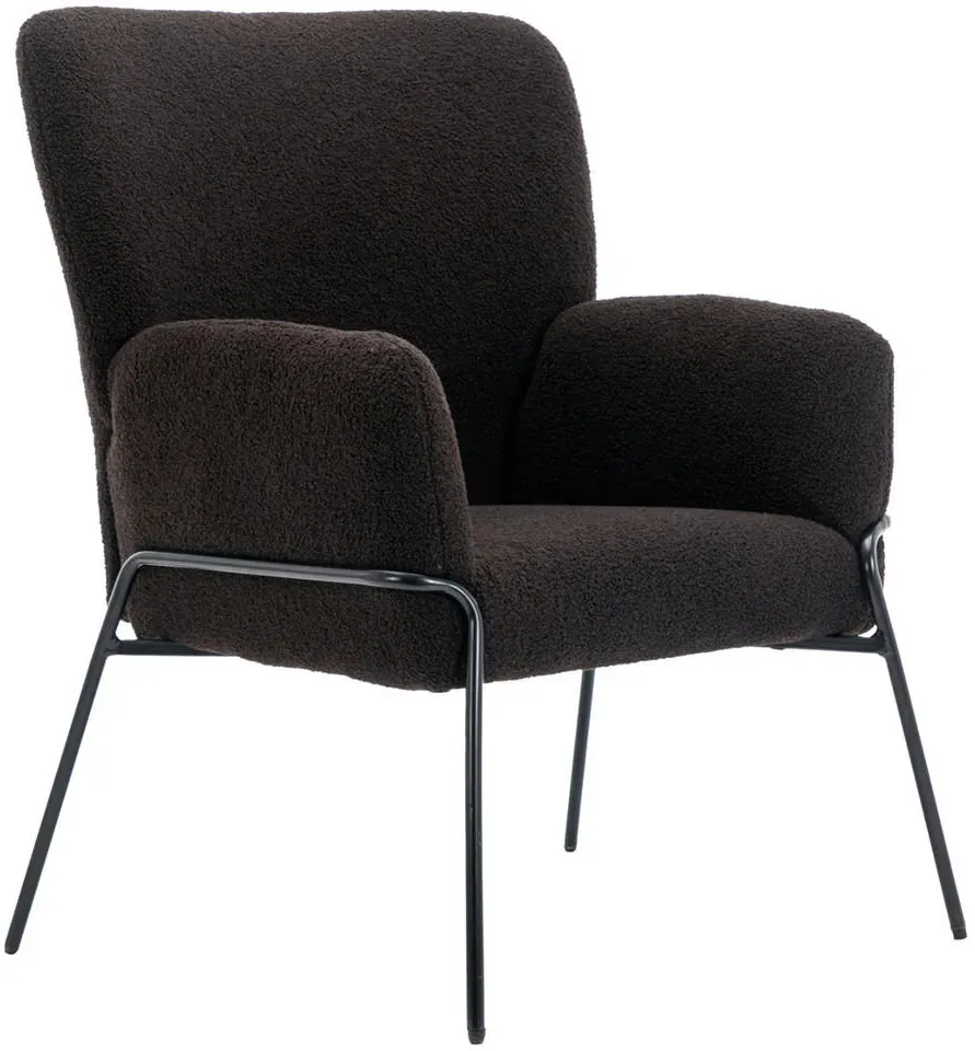 Loungesessel FREIA Textil 66 x 92 x 64 cm Schwarz