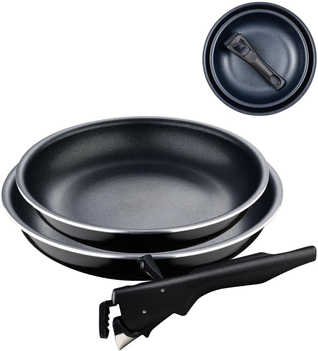 Black Edition Pfannen-Set 3-tlg. 22 cm + 26 cm