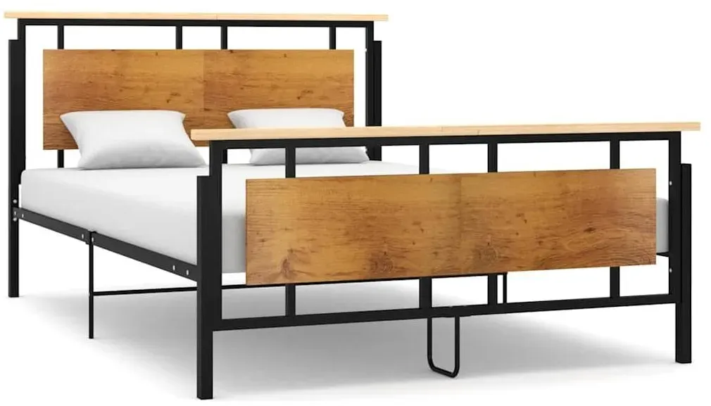 Bettgestell 140 x 200 cm Schwarz