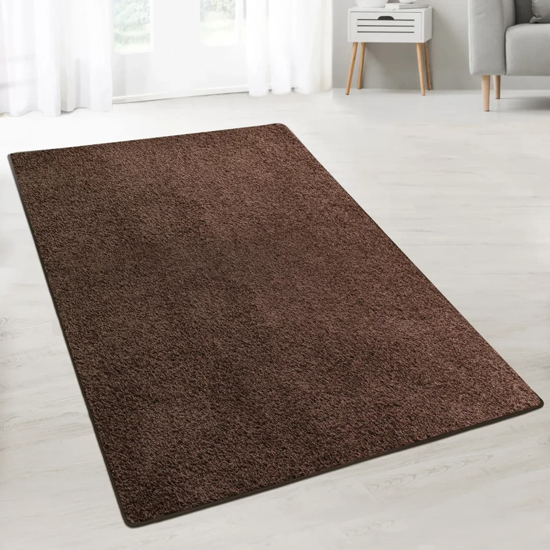 Barcelona Shaggyteppich 100 x 400 cm dunkelbraun
