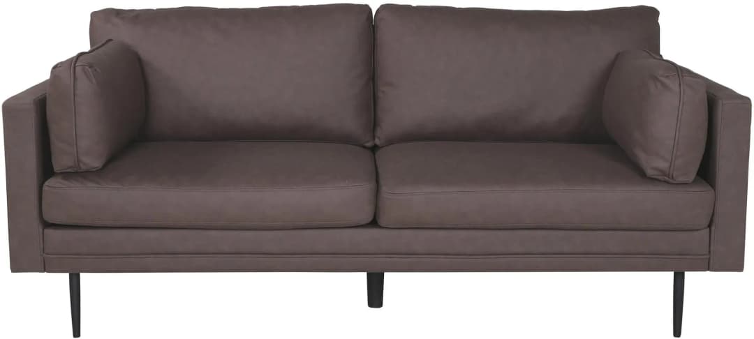 Couch Kunstleder 2-Sitzer Braun