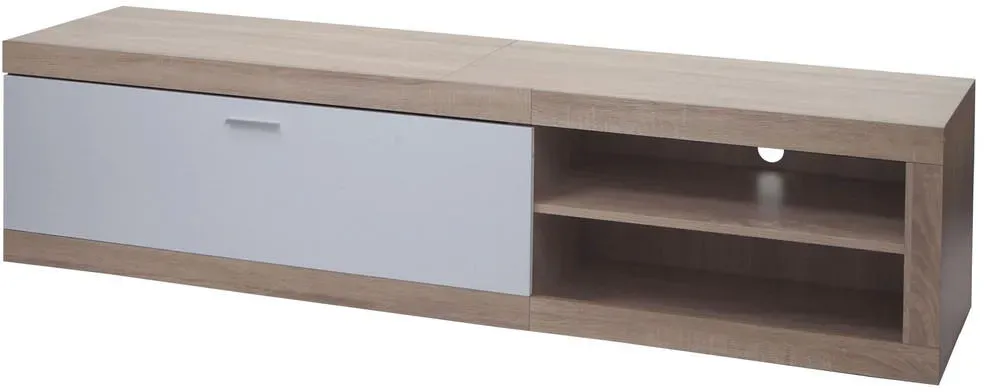MCW-L33 Lowboard 180x43 cm Weiß Holz