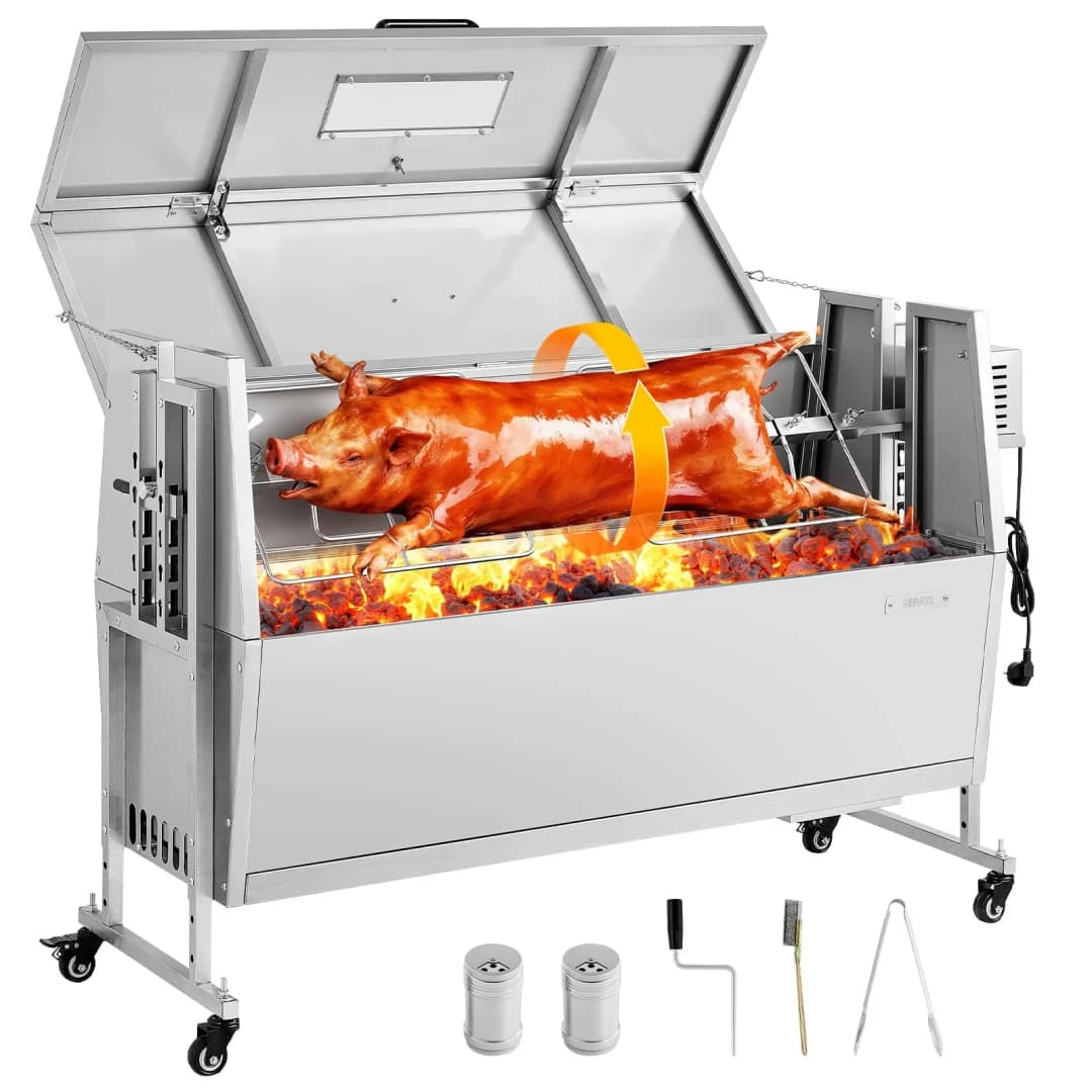 Lammgrill Spanferkelgrill weiß