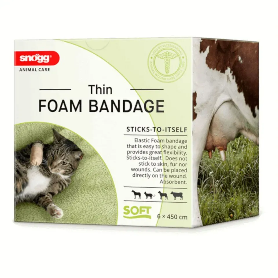 Foam Bandage Thin für Pferde, Hunde, Katzen 6x450 cm 4,5 m Bandage(s)