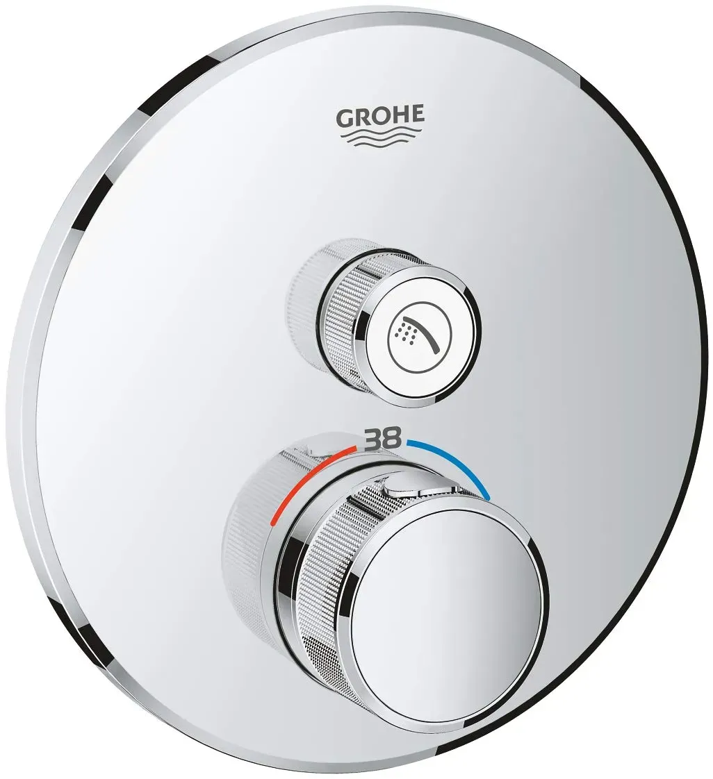 Grohtherm SmartControl Duschthermostat rund für 1 Verbraucher Chrom 29118000
