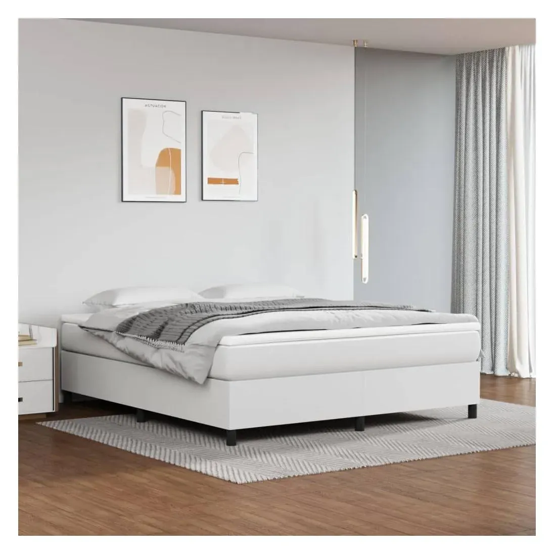 Boxspringbett 180 x 200 cm Weiß