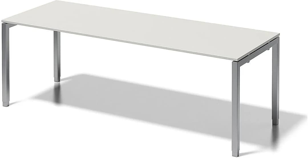 Schreibtisch Cito grauweiß / Silber