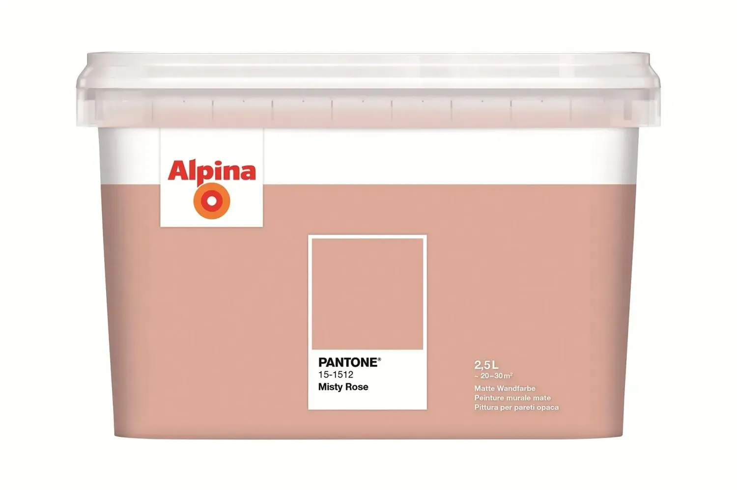 Wandfarbe Pantone Misty Rose 2,5 l