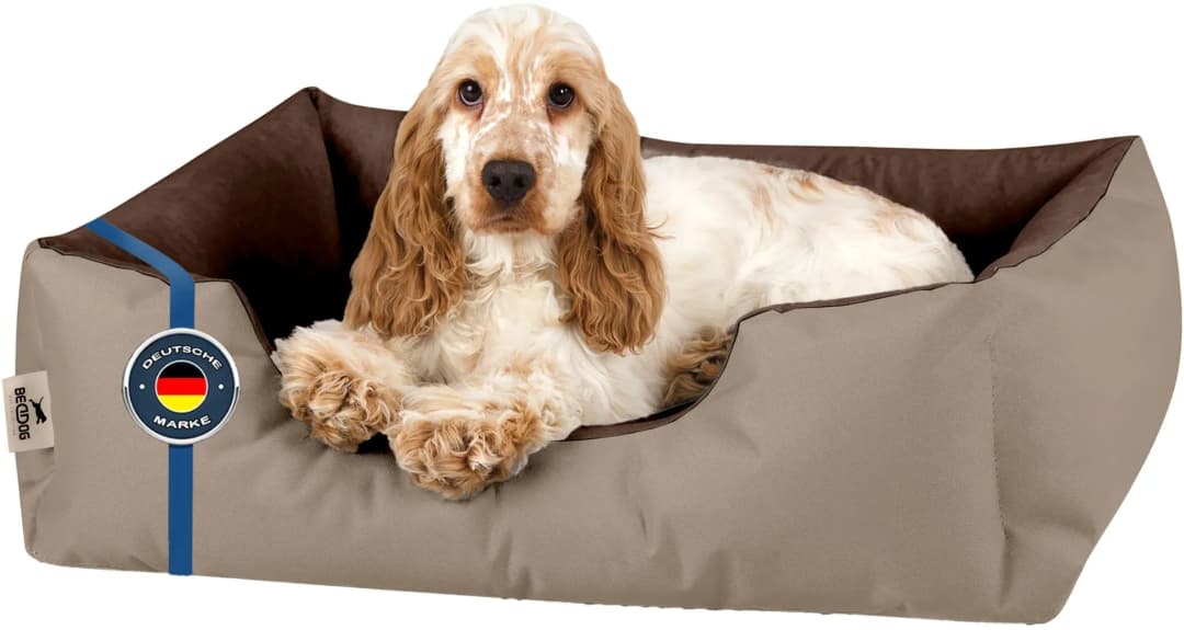 Hundecouch M 80 x 60 cm beige