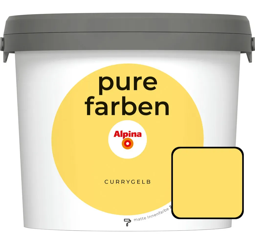 Wandfarbe Currygelb 2,5 l