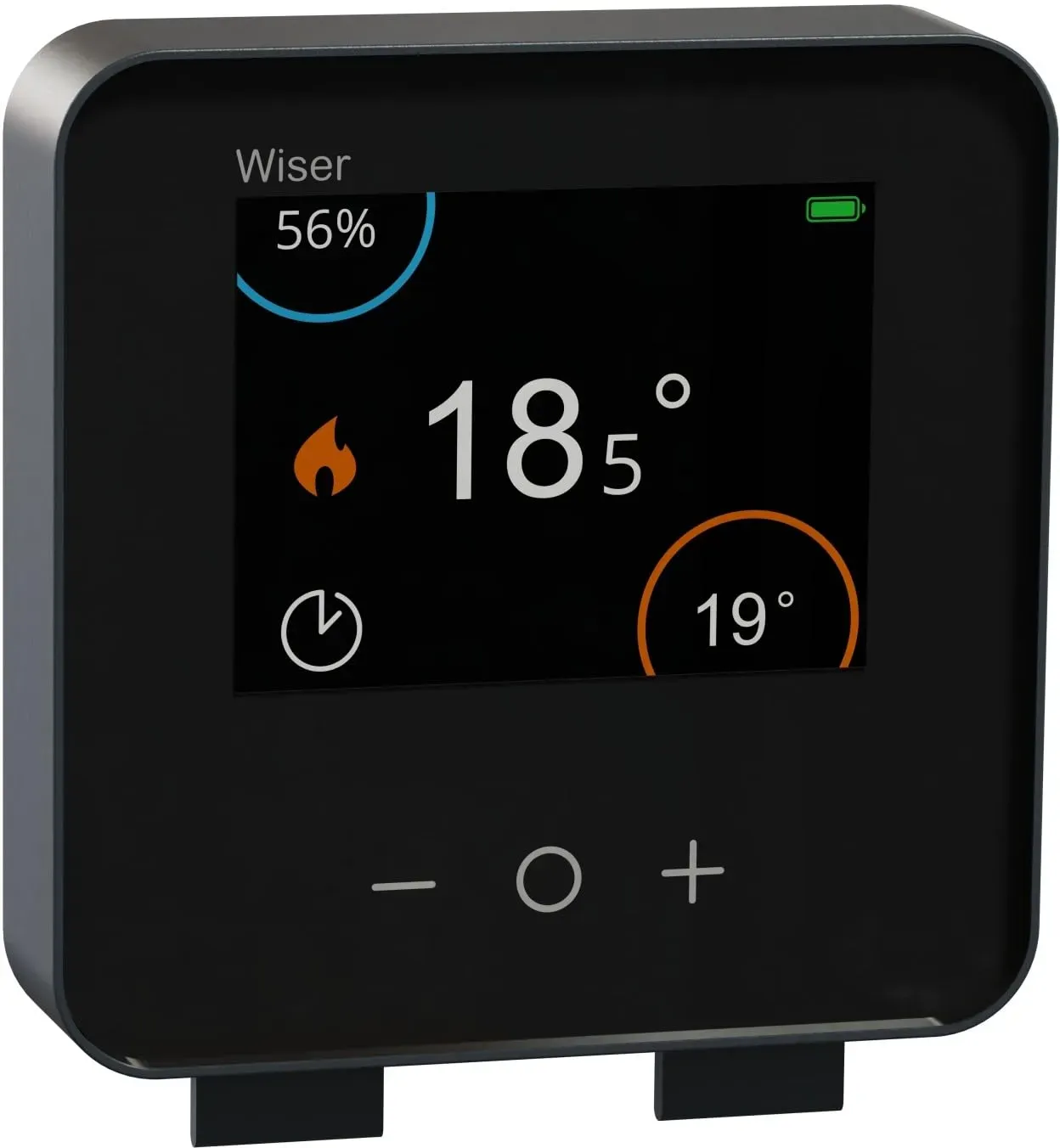 Wiser Raumthermostat mit Touch-Display schwarz