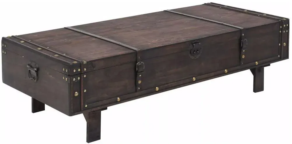 Couchtisch Braun Massivholz 120 x 55 x 35 cm