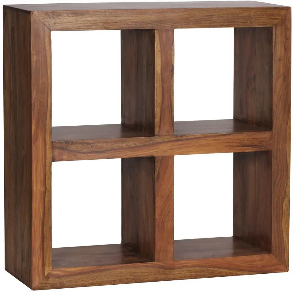 Sheesham Standregal 82 x 34 x 82 cm Braun