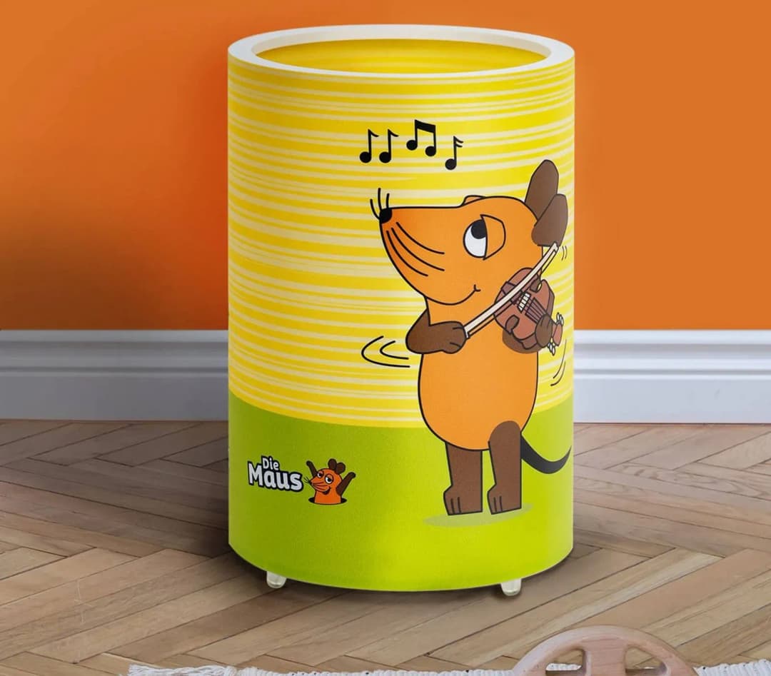 LED Tischleuchte Maus, gelb, 25 cm, dimmbar
