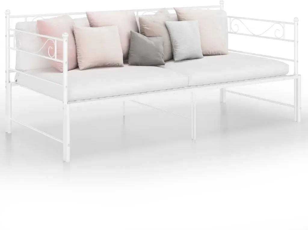 Tagesbett 90 x 200 cm Weiß