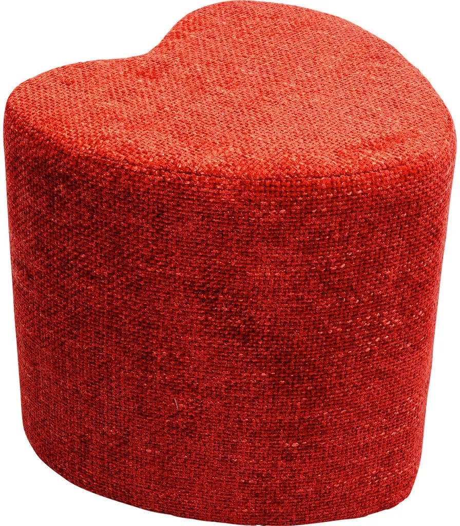 Hocker Lovely Polyester 36 x 34 x 35 cm Rot