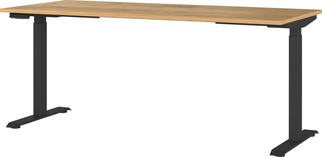 Schreibtisch Jet Navarra-Eiche / Schwarz