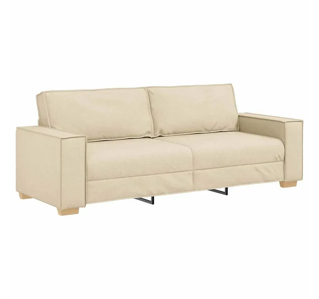 Couch Stoff 3-Sitzer Weiß
