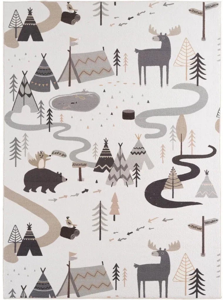 TINO Kinderteppich 140 x 200 cm Creme