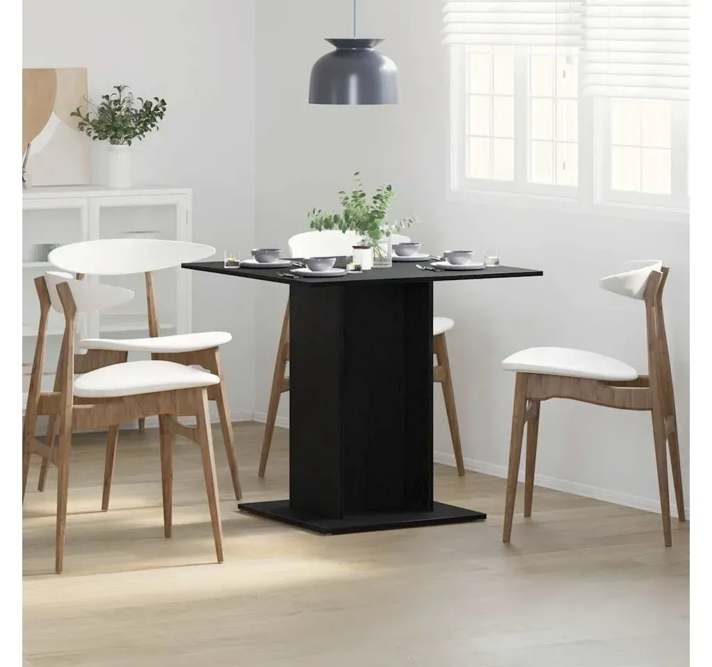 Esstisch 80 x 75 x 80 cm schwarz