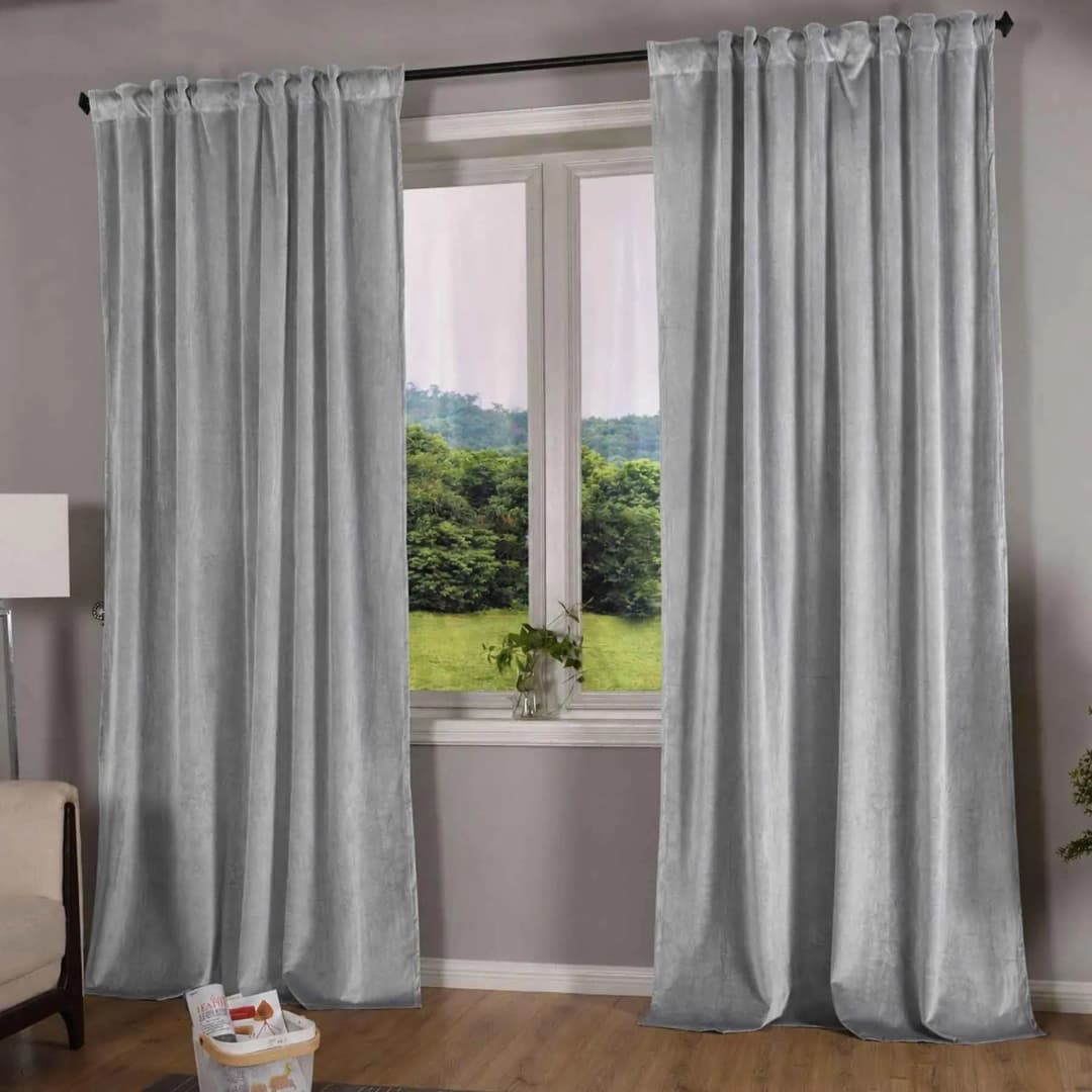 Milano Schlaufen 235 x 135 cm Grau 2 Stück