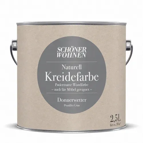 Naturell Kreidefarbe Donnerwetter grau matt 2,5 l