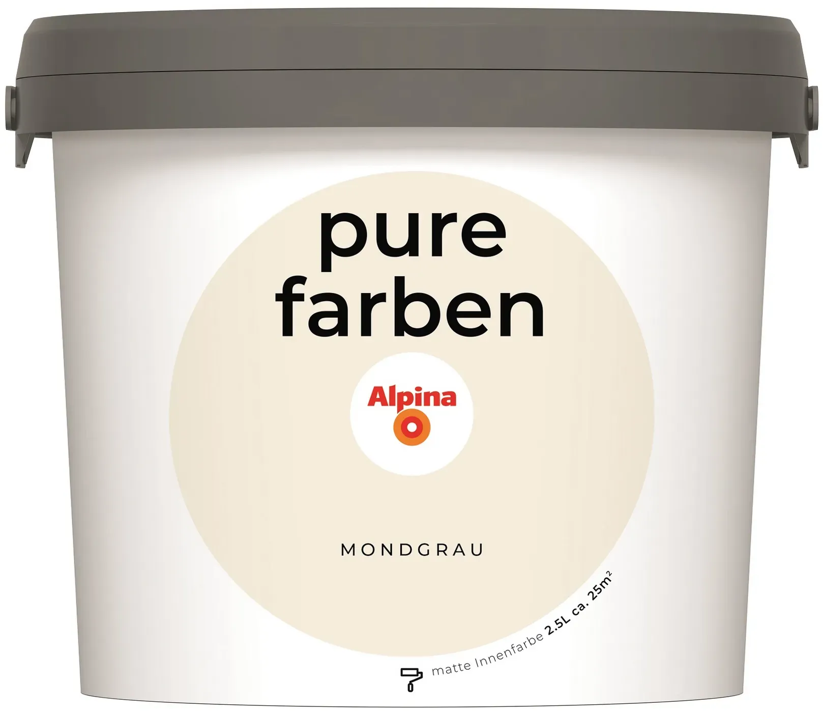 Pure Farben Mondgrau matt 2,5 l