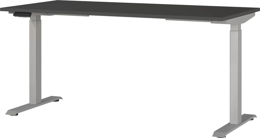 Schreibtisch Jet grau / Silber