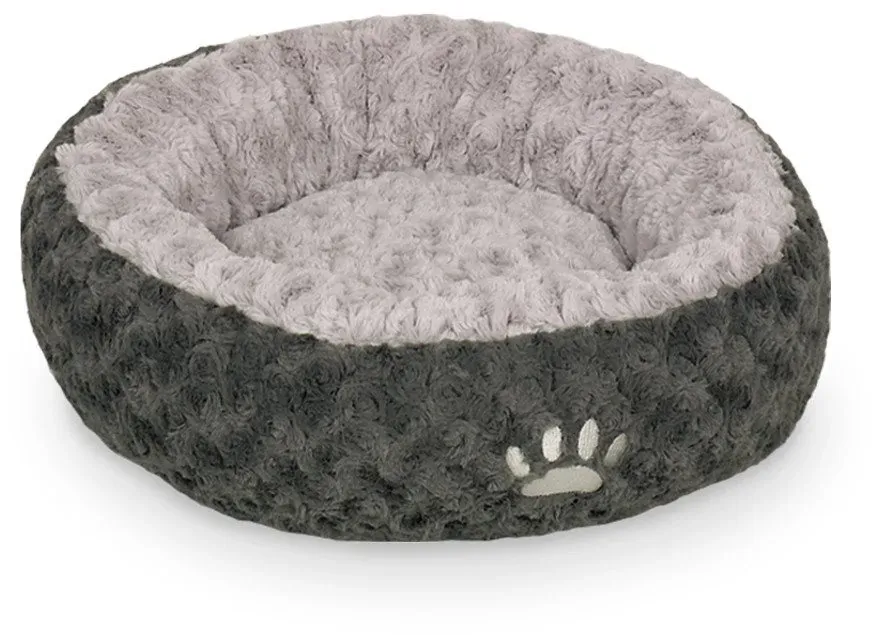Hundekissen Donut Seoli Ø 45 cm grau
