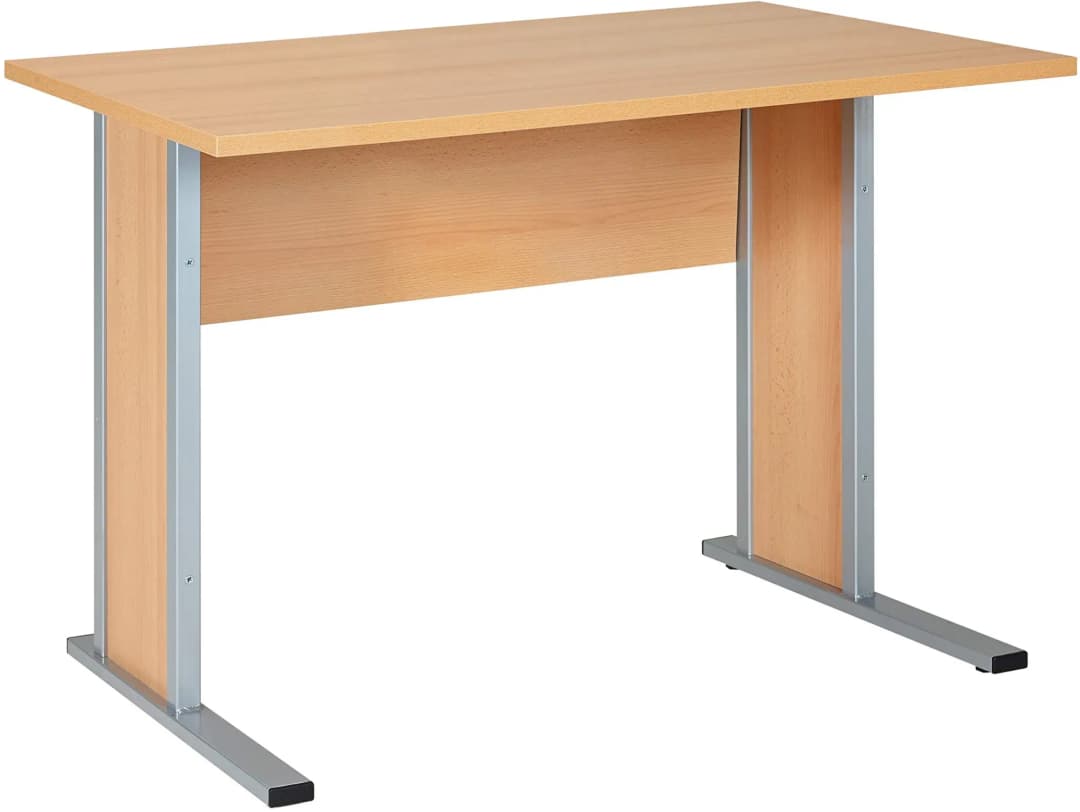 Schreibtisch Serie 4000 90 cm buche hell nachbildung