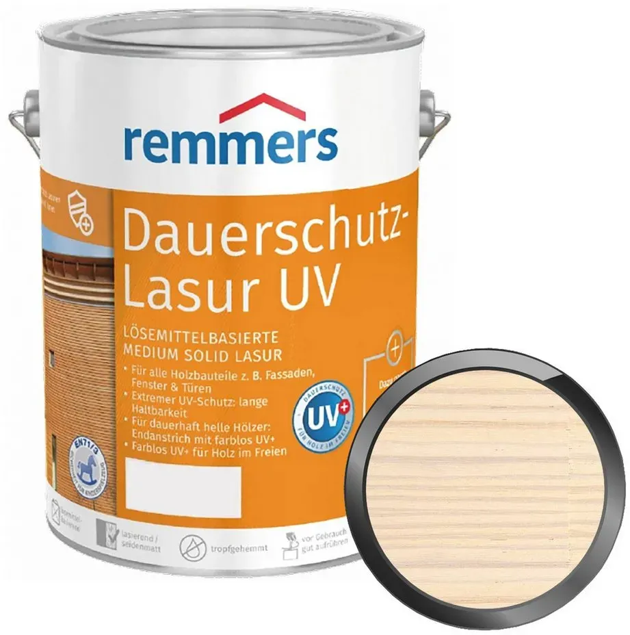 Dauerschutz-Lasur UV 5 l weiß