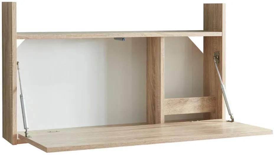 Klappschreibtisch Rautalampi Weiß / Eiche-Optik