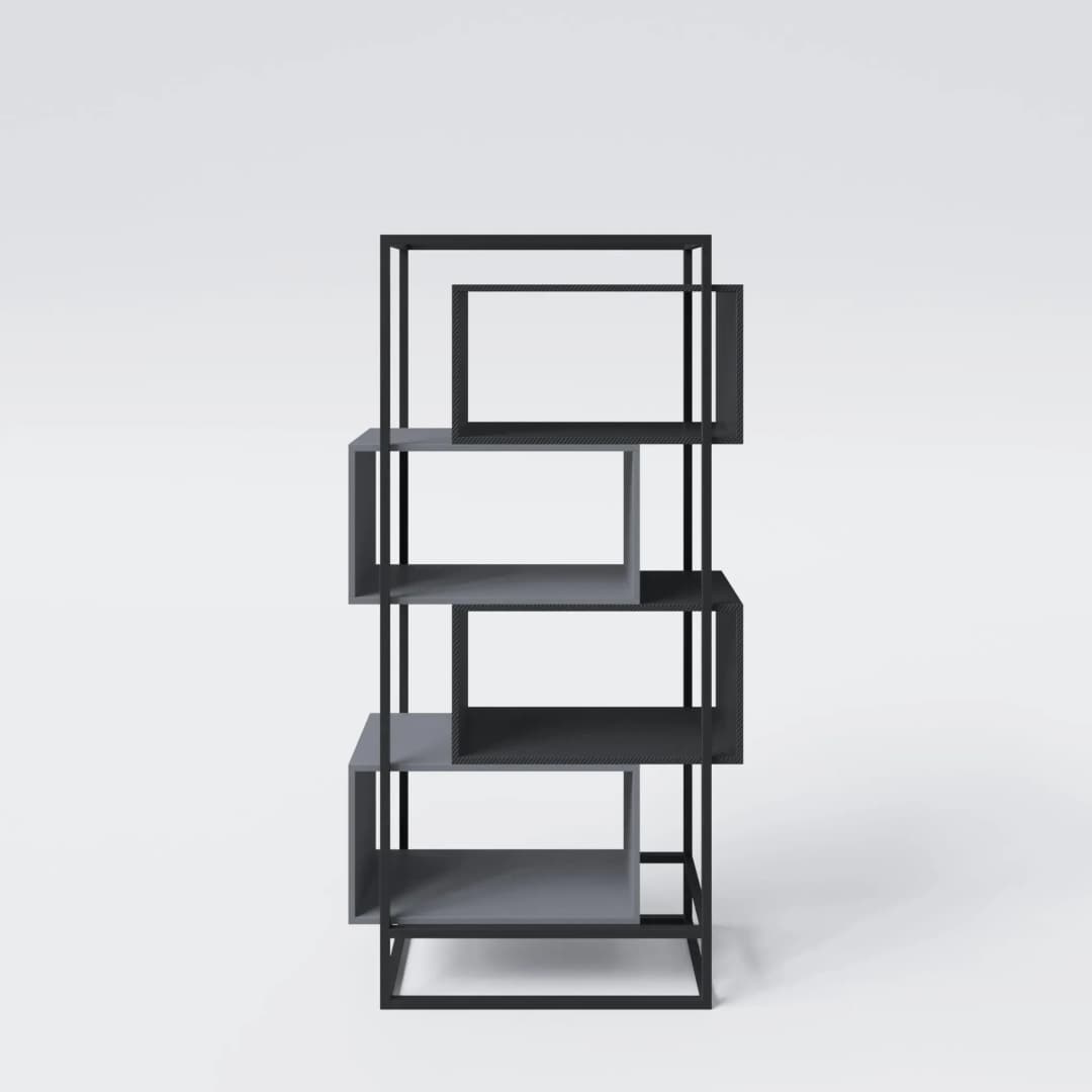 Bücherregal 70 x 38 x 163,5 cm Schwarz