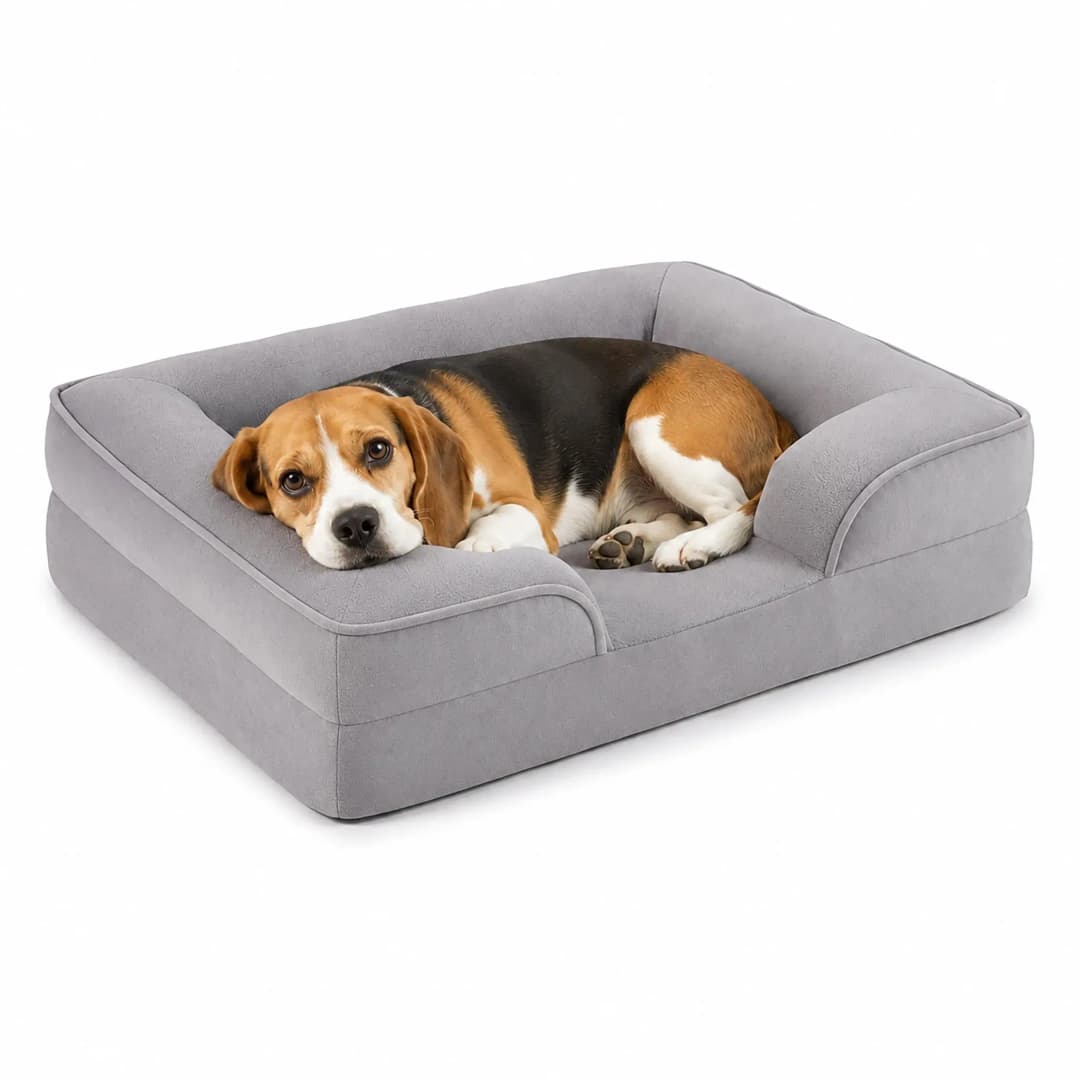 Hundecouch Relaxdays 71 x 58 cm grau