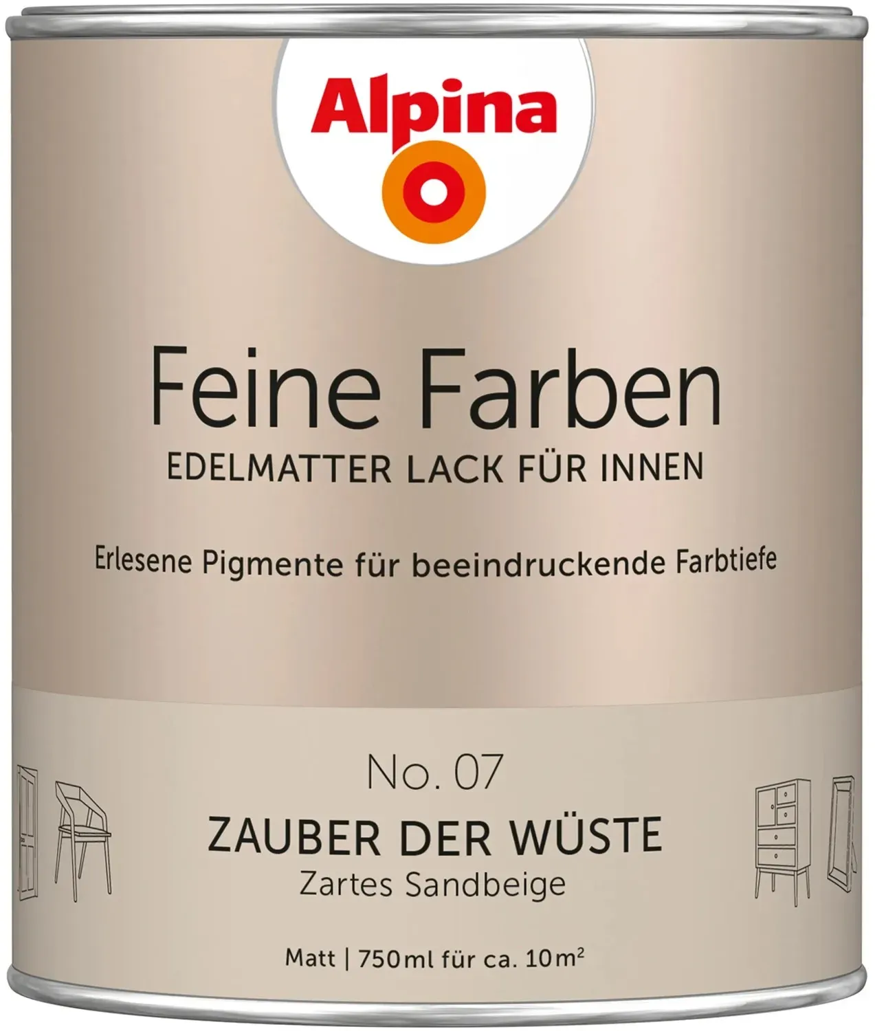 Feine Farben Lack 750 ml No. 07 zauber der wüste