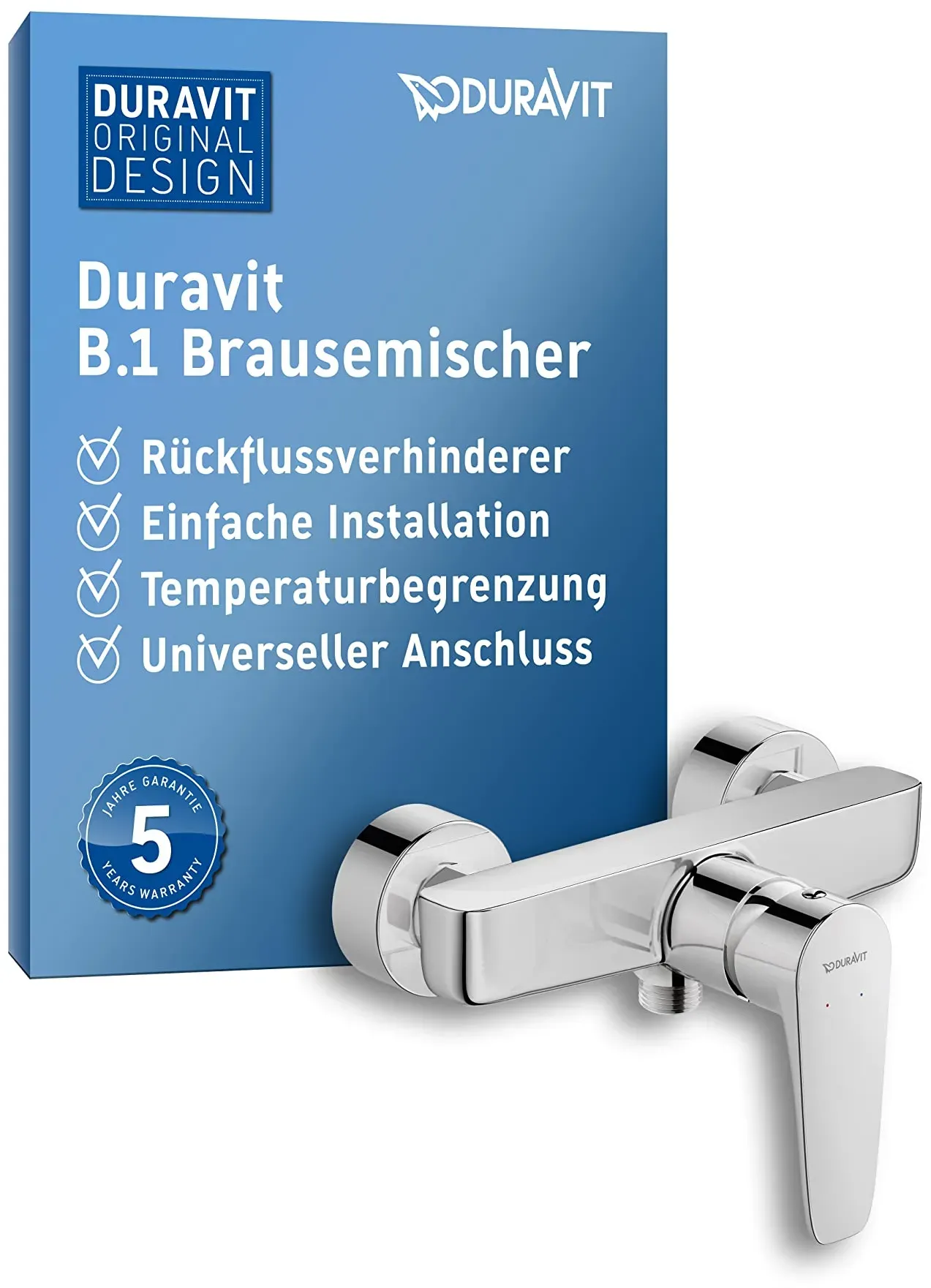 B.1 Einhebel-Brausemischer Aufputz für 1 Verbraucher Chrom 14230000010