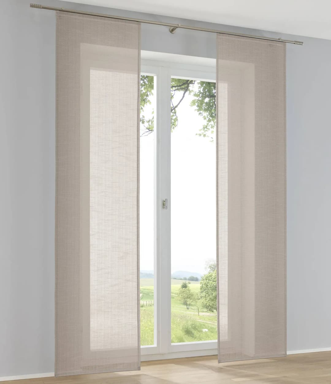 Boston Schiebegardine Paneelwagen 60 x 225 cm Taupe 1 St