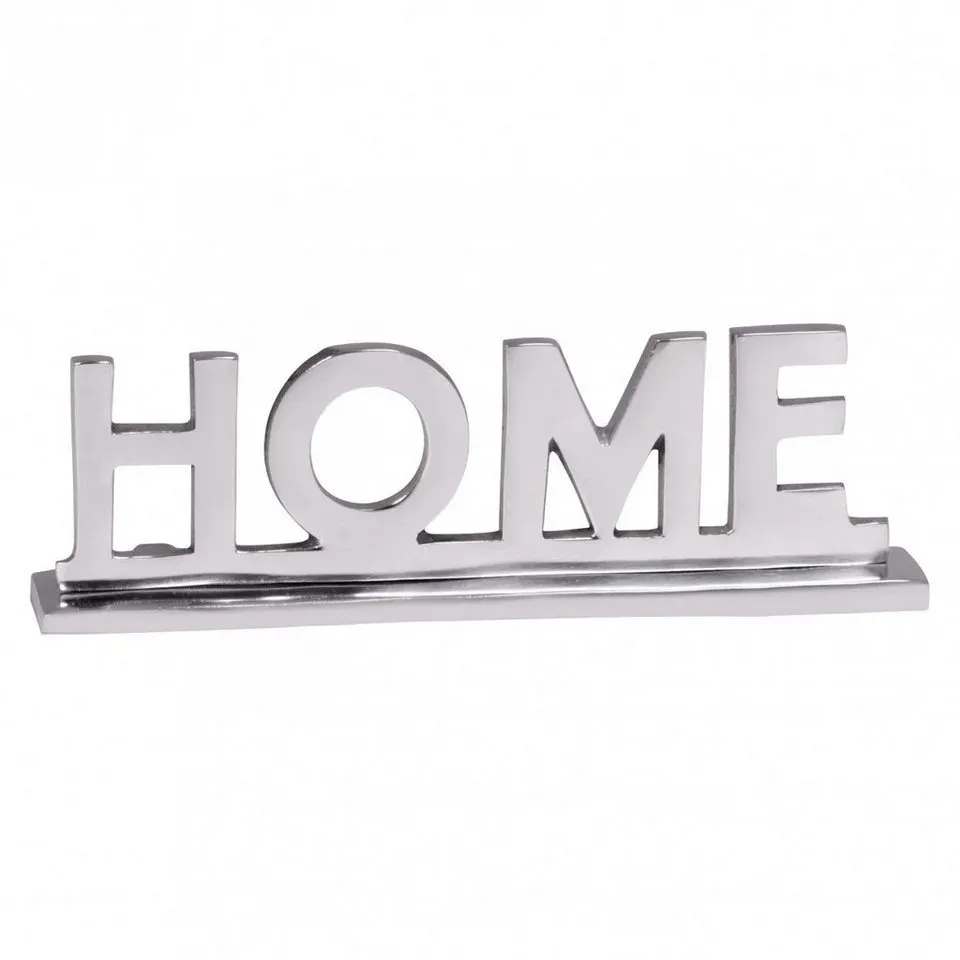 WL1.930 Deko Schriftzug "HOME" Aluminium Silber
