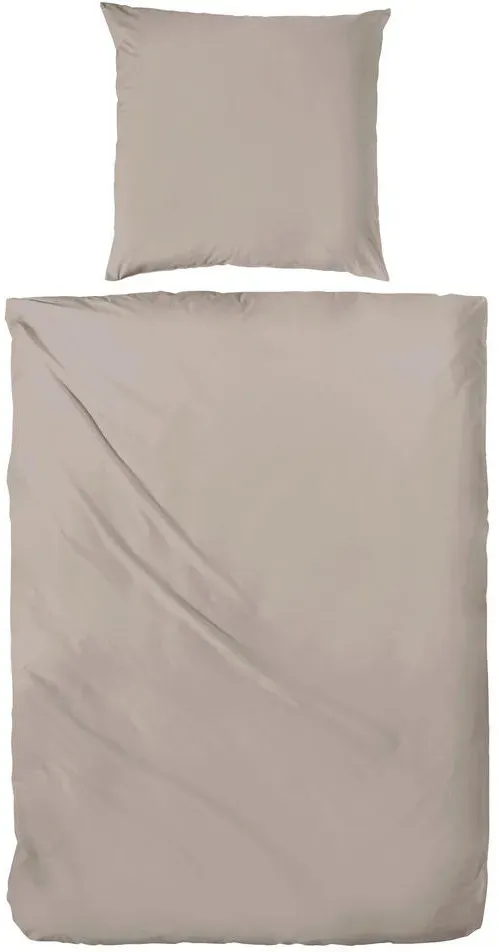 Stone-Washed Flanell Beige 135 x 200 cm + 2 x 80 x 80 cm