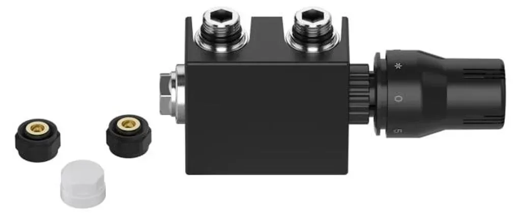 Anschlussset Multiblock für Mittelanschluss 5 cm inkl. Thermostatkopf Heizkörperthermostat